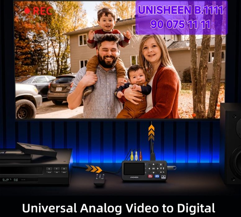 Unisheen UR230A | Оцифровка VHS видеокассет | запись на флешку