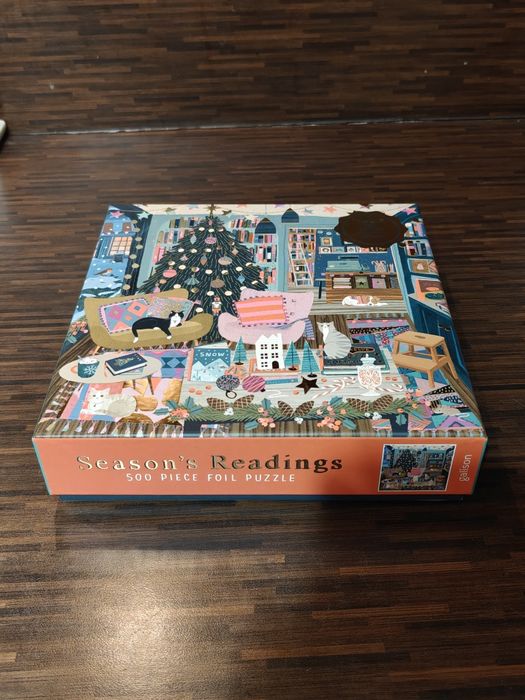 Пъзел Season's Readings 500-Piece Foil Puzzle by Galison