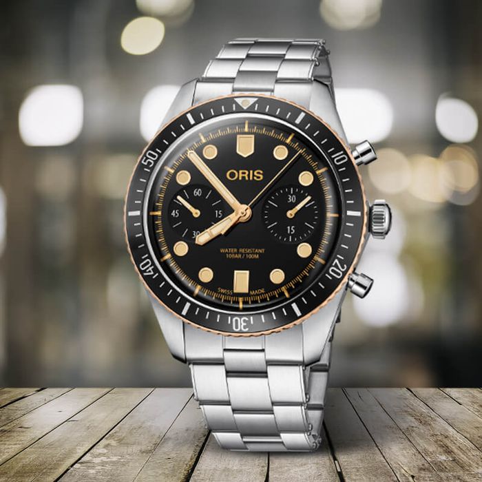 Швейцарские часы Oris, механический хронограф