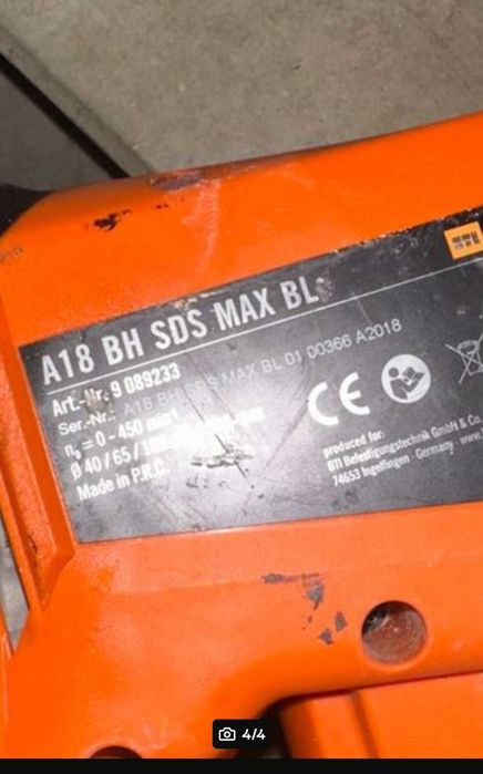Bti/Berner/Milwaukee SDS Max Rotopercutor