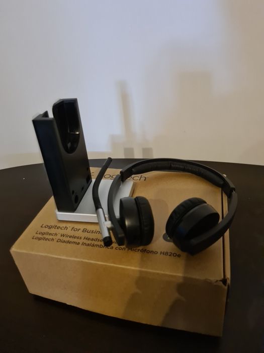 Casti Logitech H820E Dual, Wireless, Negru