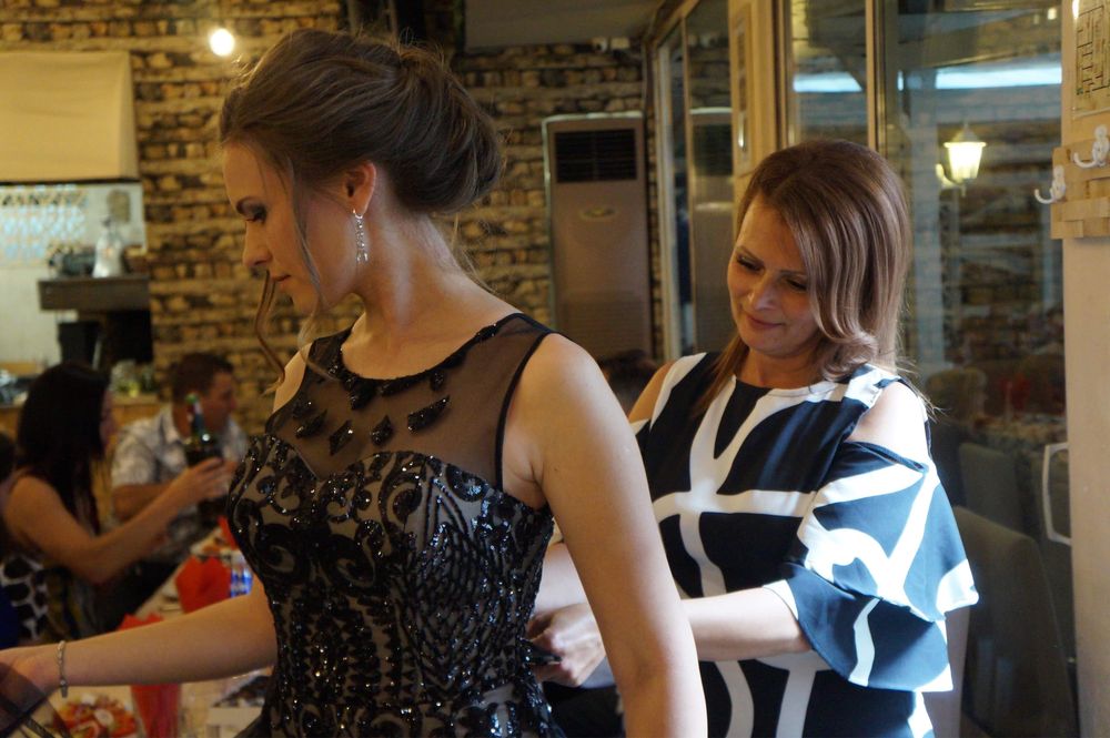 Бална рокля тип русалка с шлейф