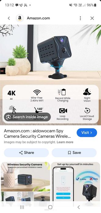 Cameră spion mini Javiscam sau cameră spion Pod 4G.  Conectivitate: Acceptă rețele celulare WiFi
