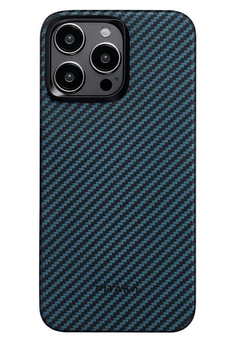 Чехол Pitaka MagEZ Case 4 | iPhone 15 Pro Max | Black/Blue Twill