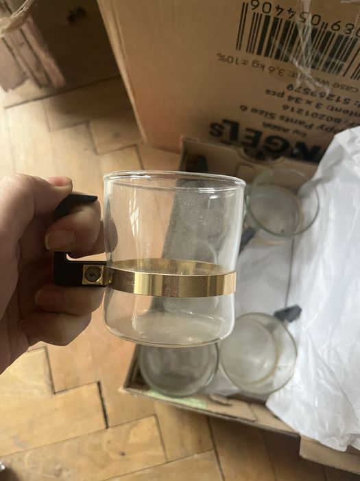 Комплект чаши с позлата