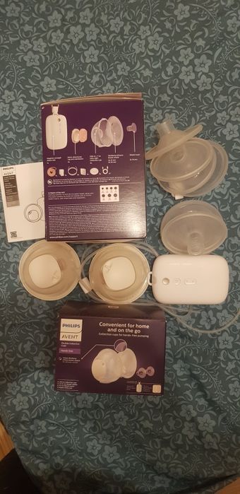 Vand pompa dublă sân Avent cu două cupe rezerva