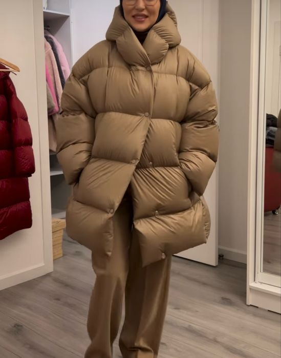 Пуховик оверсайз