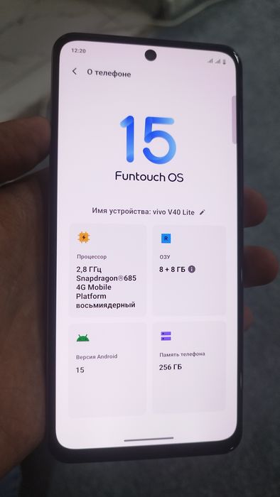 Vivo V40 Lite 8+8/256GB Xamelion rang sro'chna sotiladi