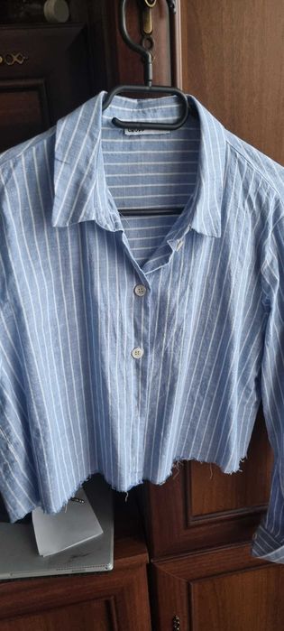 Camasa crop cu maneca lunga