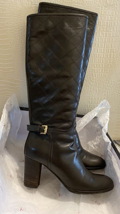 Итальянские кожаные сапоги