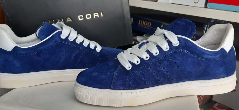 Pantofi cu siret piele intoarsa ANNA CORI