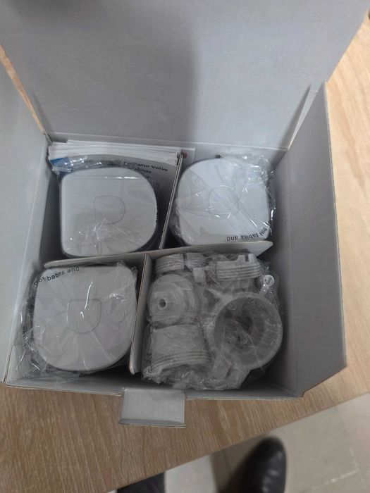 Set 3 Termostate inteligente, SALCAR, WiFi, 6 Adaptoare, LCD, Alb