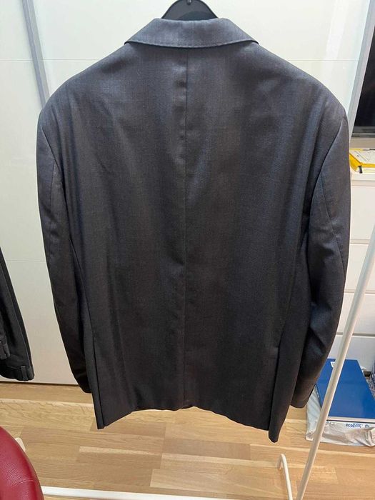 Costum italian gri pentru bărbați Grazie Filipeti (100% lână)