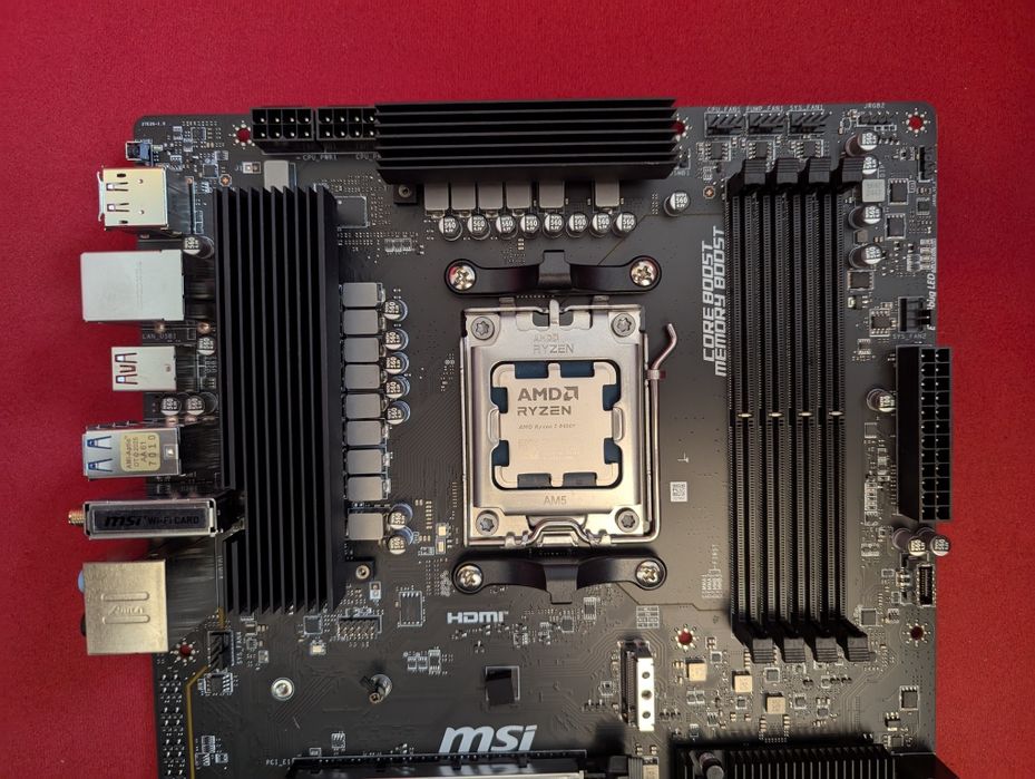 AM5: Ryzen 5 8400F, ново дънo MSI PRO B650 с WIFI /опц  32GB DDR5 NVMe