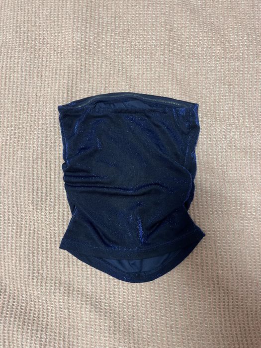 Блестящ топ без презрамки