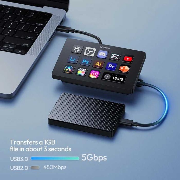 Панель управления Ulanzi D200H Stream Deck 7 в 1