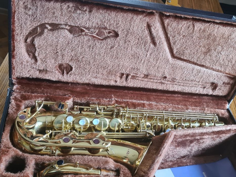 Saxophone Yamaha Yas32 Purple logo-Ямаха Яс32 Пърпъл лого