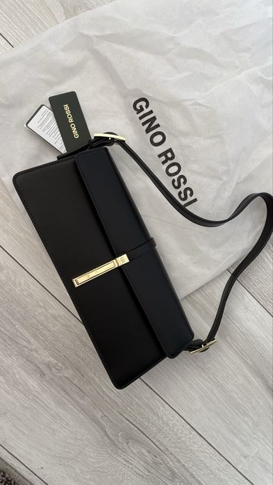 Gino Rossi стилна черна чанта