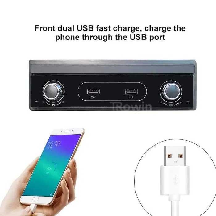 Навигация Android 7" мултимедия 1 DIN с изваждащ екран +подарък камера