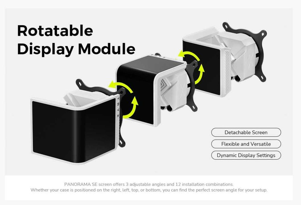 Vand Coller Liquid,Apa CPU TRYX PANORAMA SE ARGB 360 3D AMOLED Display