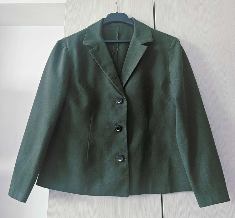 Sacou vintage, verde, croit si cusut manual