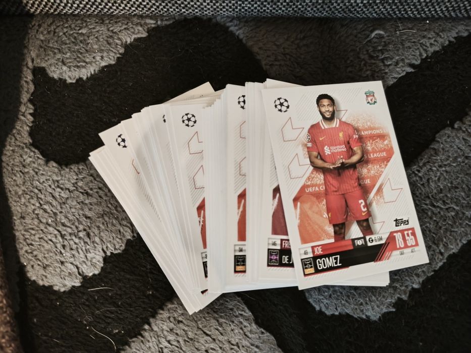 Cartonașe de fotbal colecție Topps+Panini