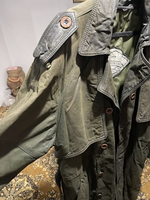 Плащ, натуральная кожа