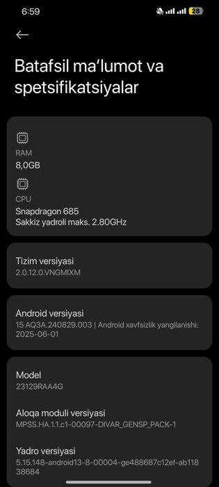 Redmi note 13 4G 8+8/128