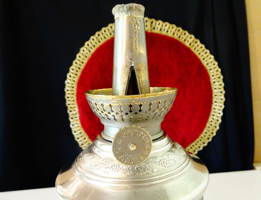 Газена лампа Кosmos Вrenner с картина Лорелай,калай.