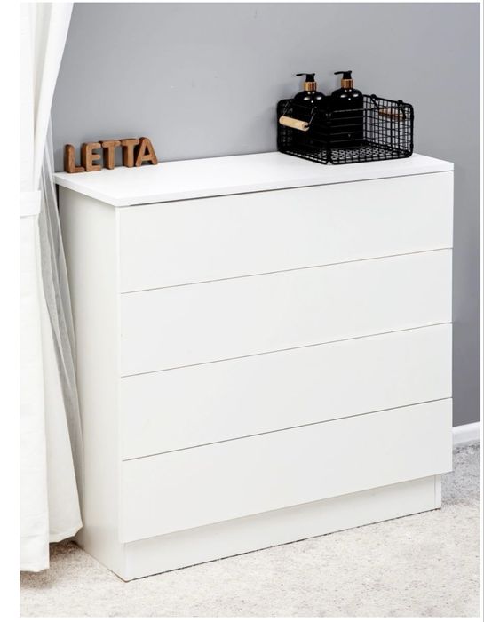 Комод Letta Ультра, 75x33x73 см, белый