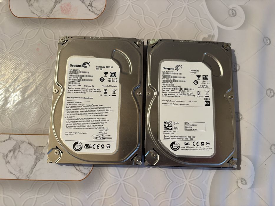 Жосткие диски 500GB