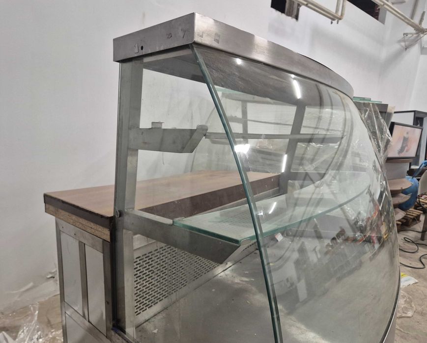 Витрина от неръждаема стомана - професионална 157см