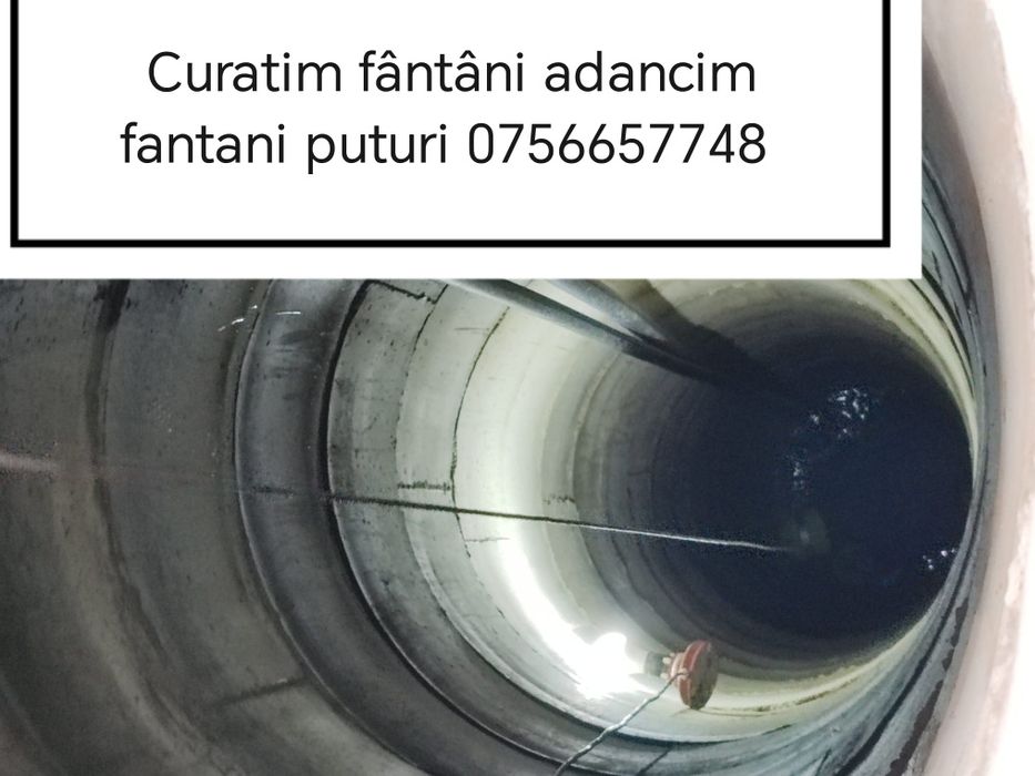 Curatare fantana adancesc