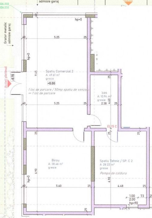 Spatiu comercial sau de birouri, imobil nou, zona Hornbach !