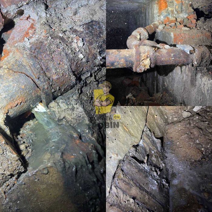 Desfundat canal - desfundat fosa septica - burlane- Curăță cu Robin