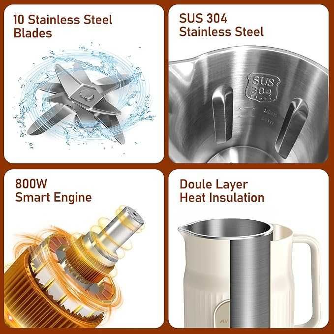 AlfaBot N2 Aparat automat de făcut lapte de migdale ,lapte vegetal