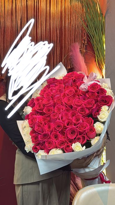 цветы 101 голандский роза