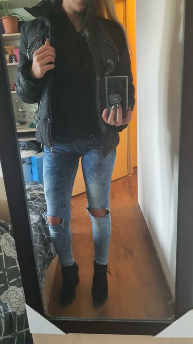 Зимно дамско яке без качулка