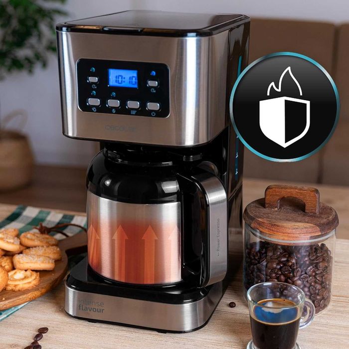 Кафемашина Cecotec Coffee 66 Drop, 950W, 1.2л 10чаши, LCD, лек ДЕФЕКТ