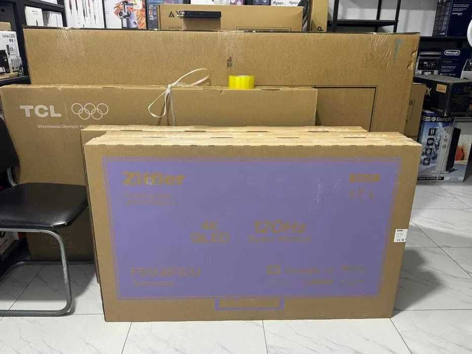 Ziffler 55Q800 UHD SMART 4K Google TV QLED TV 120Hz АКЦИЯ!!! +доставка