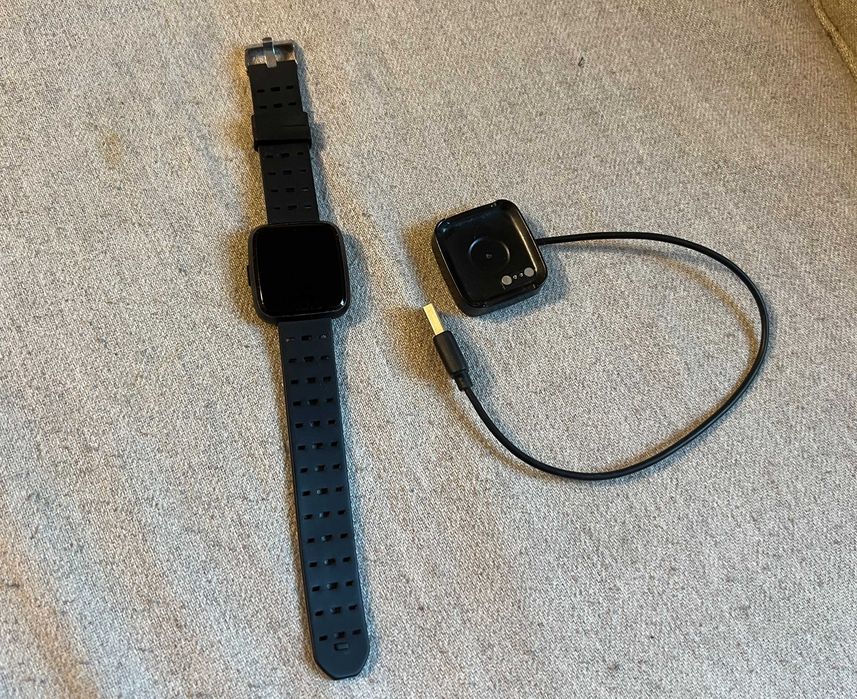 Smartwatch Fitness Negru Monitorizare Ritm Cardiac Somn Sport