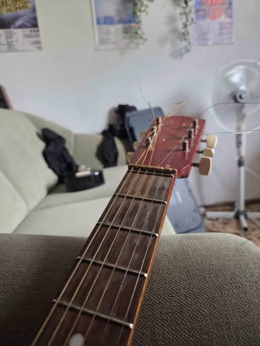 Chitară veche acustică Kay Kansas (anii '60, rară, de colecție) – funcțională