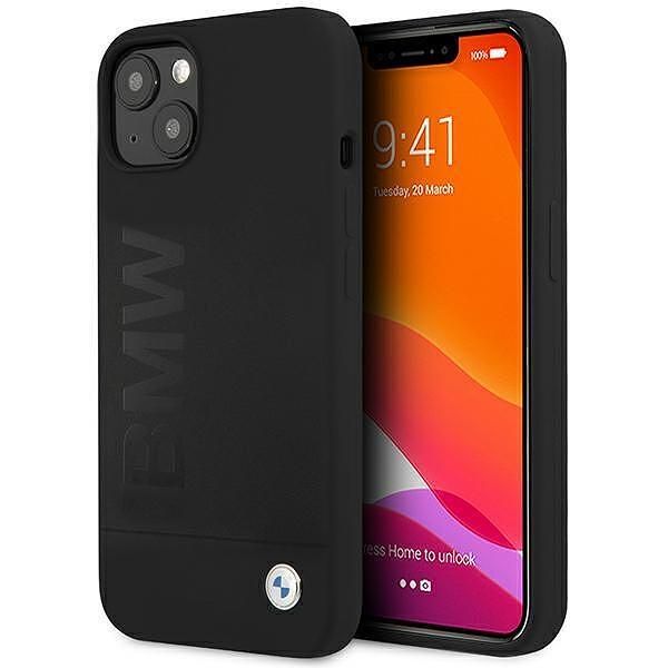 Case bmw bmhcp13mslblbk iphone 13 / 14 / 15 6.1" black hardcase silico