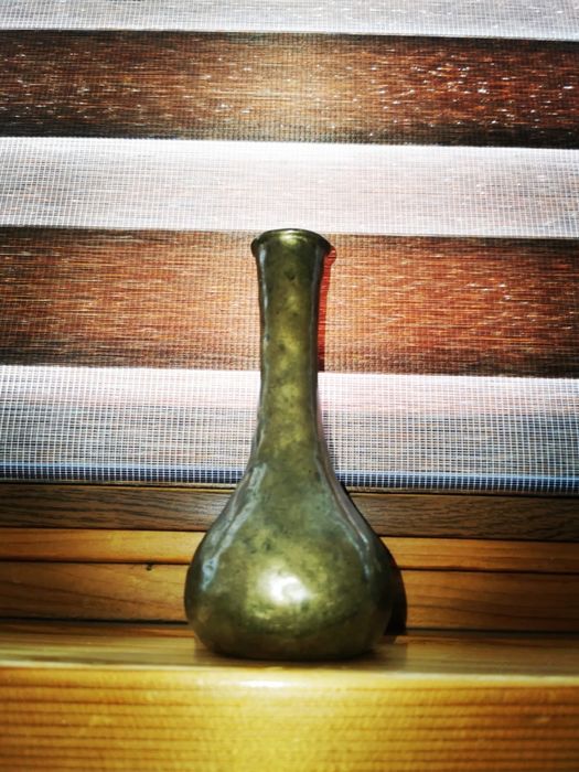 Антикварен месингов бронзов военен ключодържател фиба щипка за пари