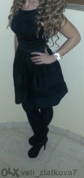 Черна къса рокля