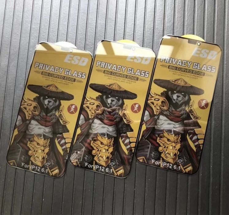 Folii de sticlă ESD Privacy Iphone 11, 14Pro/Max, 12, 13, 15 Pro/Max