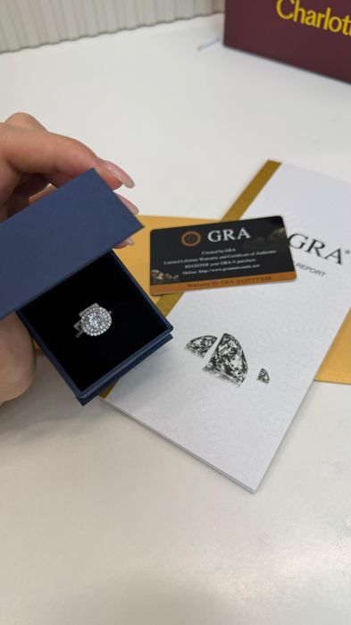 Кольцо с сертификатом GRA