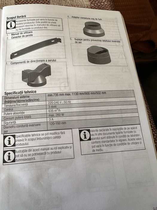 Electrocasnice (hota și plită incorporabila)