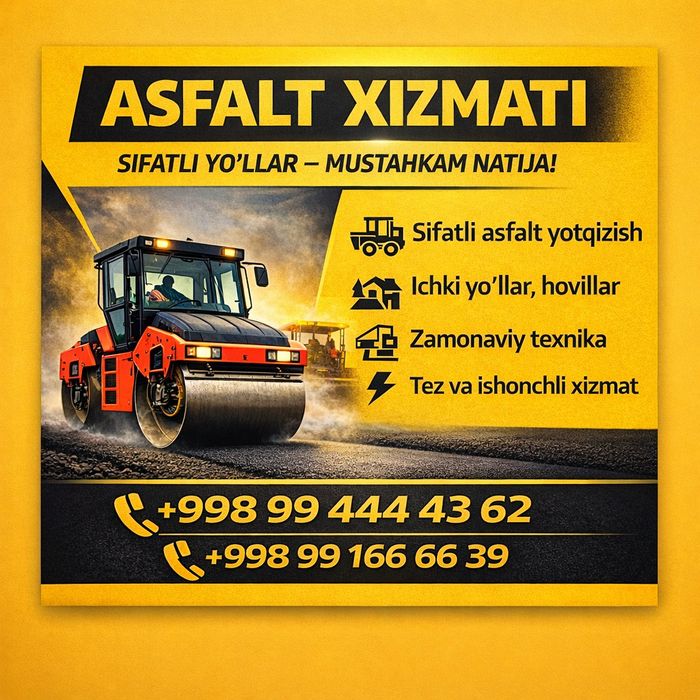 Asfalt ARZONNARXDA асфальт