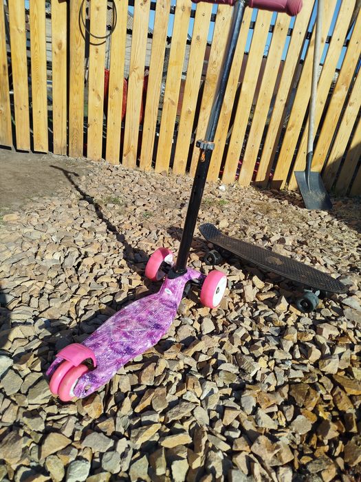 Самокат для девочки высота ручки 76 см